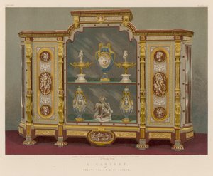 A Cabinet av Mrs Gillow and Co, London av English School