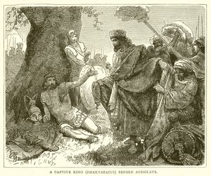 En fången konung (Pharnabazus) före Agesilaus av English School