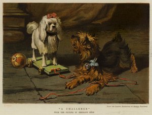 En utmaning (chromolitho) av English School