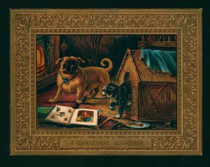 En julsouvenir (chromolitho) av English School