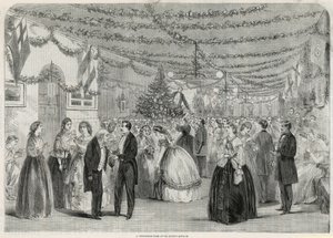 En julgran på St Lukes Asylum av English School