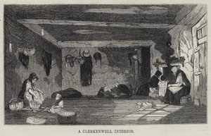 A Clerkenwell Interior (gravyr) av English School