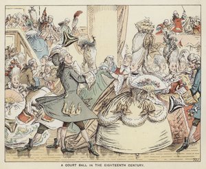 En hovbal på 1700-talet av English School