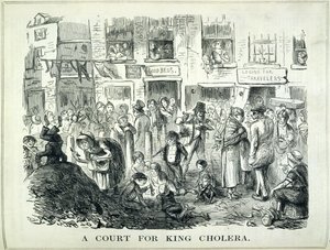 A Court for King Cholera, illustration från 