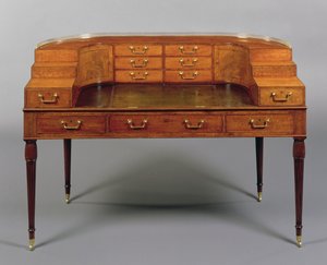 Ett skrivbord i George III Carlton House, ca 1800 (trä)