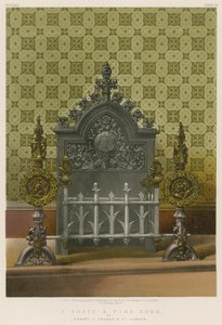A Grate and Fire Dogs av Mrs C Jeakes and Co, London av English School