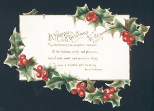 God jul till dig - julkort av English School
