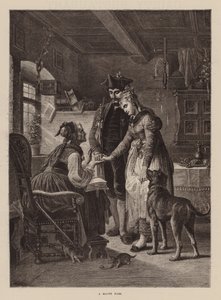 Ett lyckligt par (gravyr) av English School