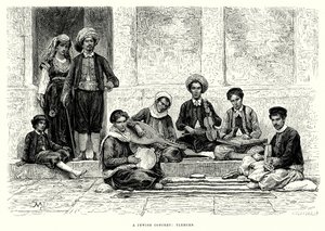 En judisk konsert: Tlemcen (gravyr) av English School