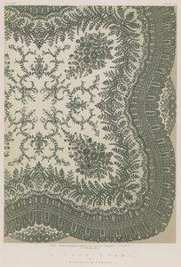 A Lace Shawl av W Vickers, Nottingham av English School