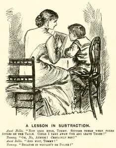 En lektion i subtraktion (gravyr) av English School
