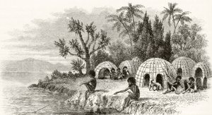 A Native Encampment i Queensland, ca 1880, från 