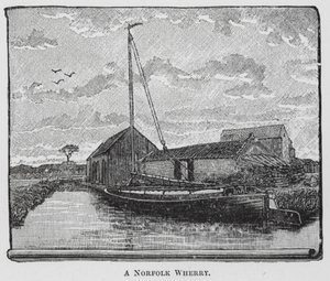 En Norfolk Wherry (gravyr) av English School