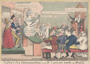 A Peerless Examination: A Peer-les Examination of the R-l Works in Italy (färgad gravyr) av English School