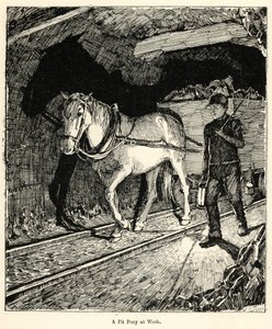 A Pit Pony at Work (gravyr) av English School