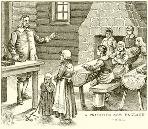 En primitiv New England School av English School