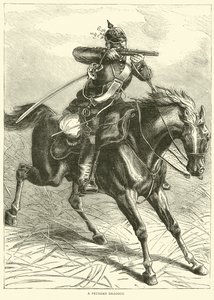 En preussisk dragon, september 1870 av English School