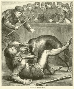 A Remarkable Trial by Battle (gravyr) av English School
