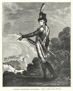 En Royal Edinburgh Volunteer (gravyr) av English School