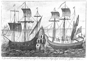 En spansk "Guarda Costa" (kustbevakningen) går ombord på kapten Jenkins skepp och skär av hans öra, 1731