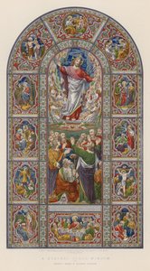 A Stained Glass Window av Mrs Ward och Hughes, London av English School