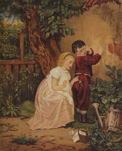 A Stitch in Time (chromolitho) av English School