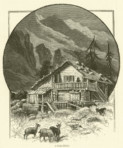 En schweizisk stuga (gravyr) av English School