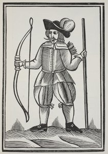 A True Tale of Robin Hood, illustration från Chap-books of the artonde århundradet av John Ashton, pub. 1882 av English School