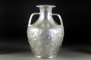 En viktoriansk silverkopia av Portland Vase, 1844 av English School