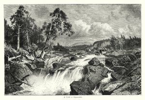 En vy i Småland (gravyr) av English School