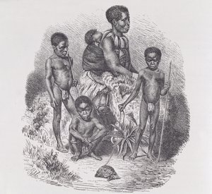 En Zulu-familj, från 