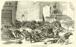 En barrikad övergiven, april 1871 av English School