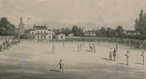 En cricketmatch av English School