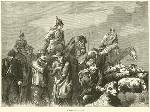 En födosöksfest, oktober 1870 av English School
