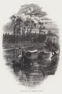 En galadag på Hampton Court, Richmond upon Thames av English School