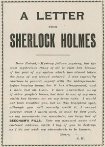 Ett brev från Sherlock Holmes av English School