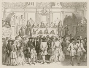 Ett lotteri; omkring 1750 av English School