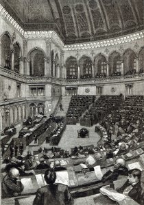 En nattsittande i den italienska deputeradekammaren, från 