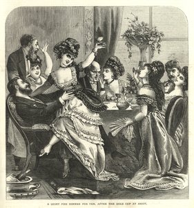 En lugn susande middag för tio, efter Gold Cup på Ascot