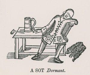 Ein schlafender Trunkenbold