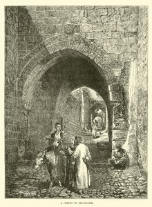 Eine Straße in Jerusalem