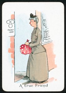 En sann vän (färg litho) av English School