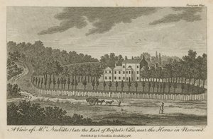 En vy av Mr Nesbitts (sena Earl of Bristols) Villa, nära Horns i Norwood av English School