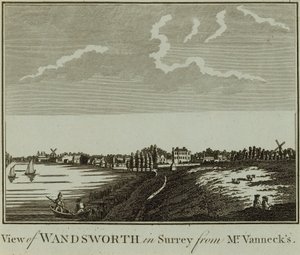 Utsikt över Wandsworth i Surrey av English School