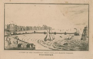 En vy av upphängningen Chain Pier och Marine Parade av English School