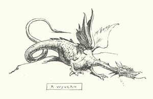 En wyvern (gravyr) av English School