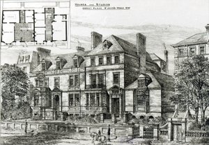 Abbey Place, St.Johns Wood, från The Building News, 18 januari 1878 av English School