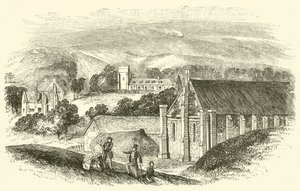 Abbotsbury Abbey (gravyr) av English School