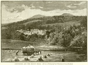 Abbotsford och Eildon Hills av English School