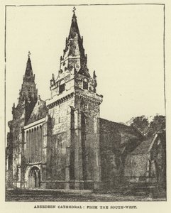 Aberdeen Cathedral, från sydväst av English School